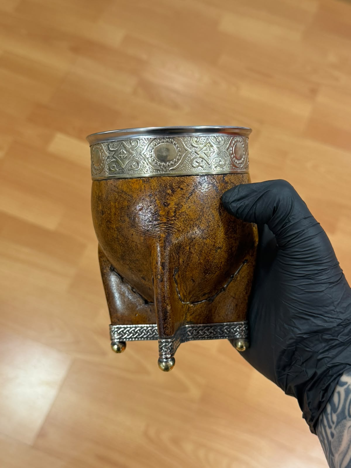 Mate personalizado con virola decorada